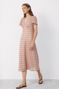 Vestido estructura rayas