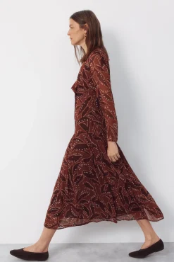 Vestido fluido estampado