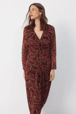 Vestido fluido estampado