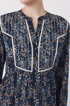 Vestido fluido estampado
