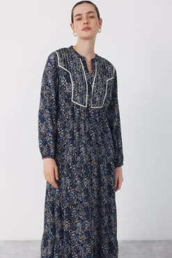 Vestido fluido estampado