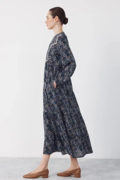Vestido fluido estampado