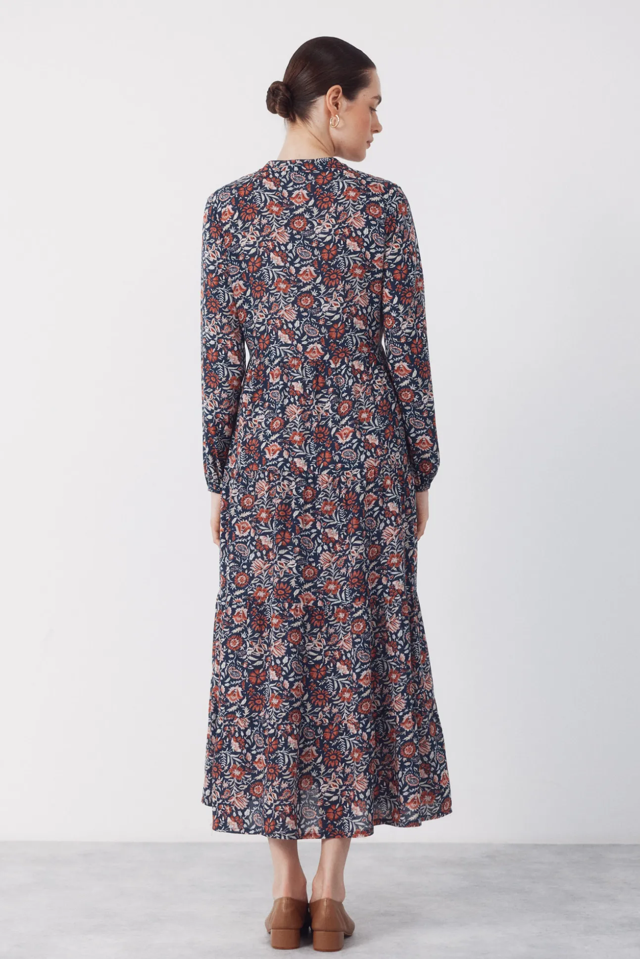 Vestido fluido estampado