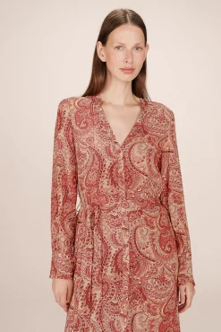 Vestido largo con estampado
