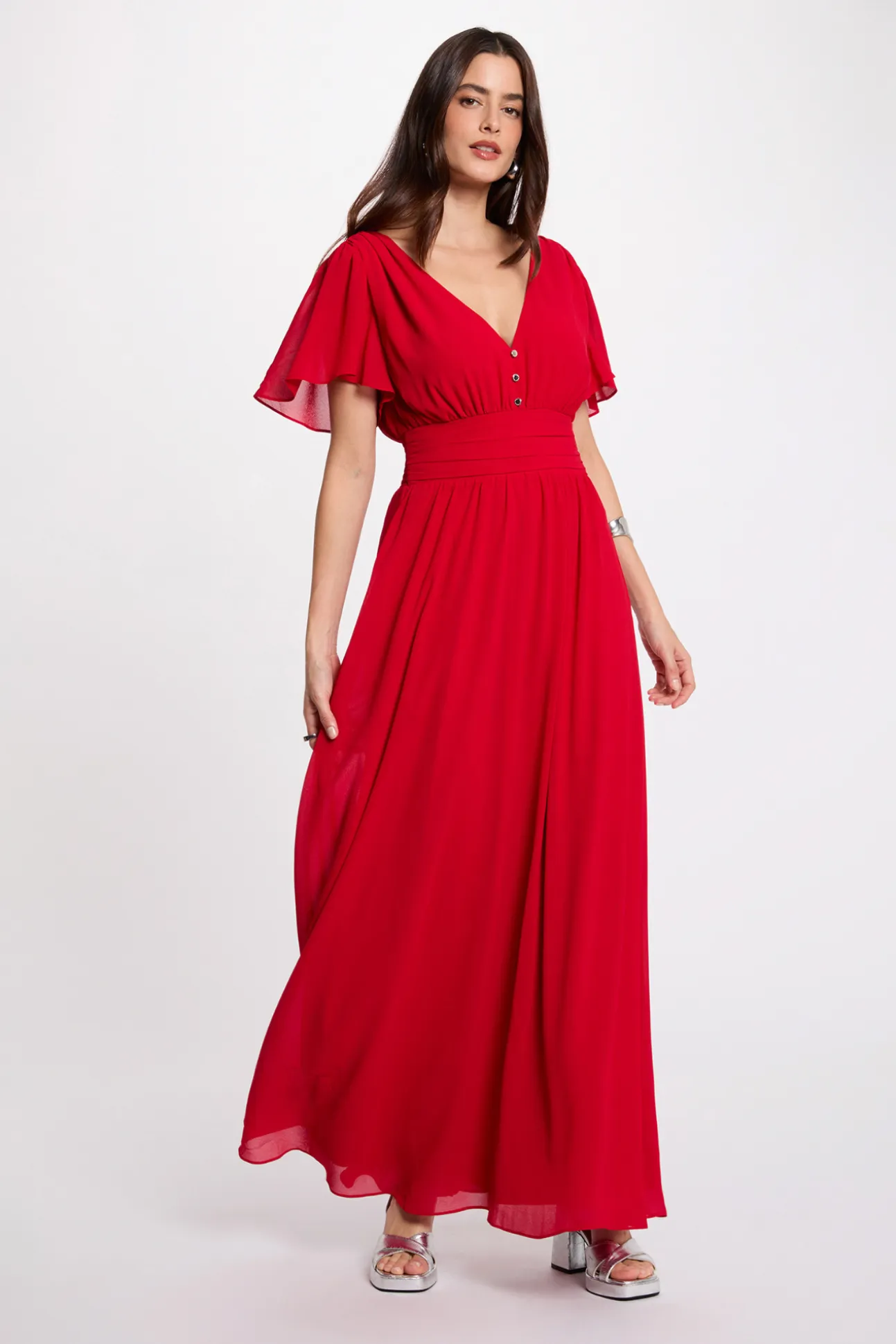 Vestido largo fluido