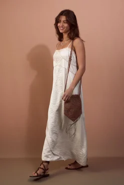 Vestido lencero satinado