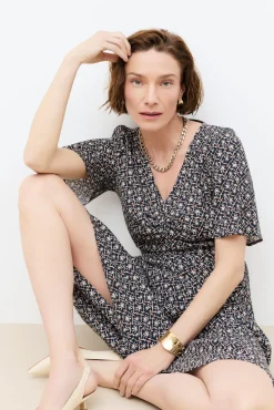 Vestido midi estampado
