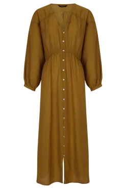 Vestido pico cordón