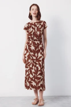 Vestido piqué estampado