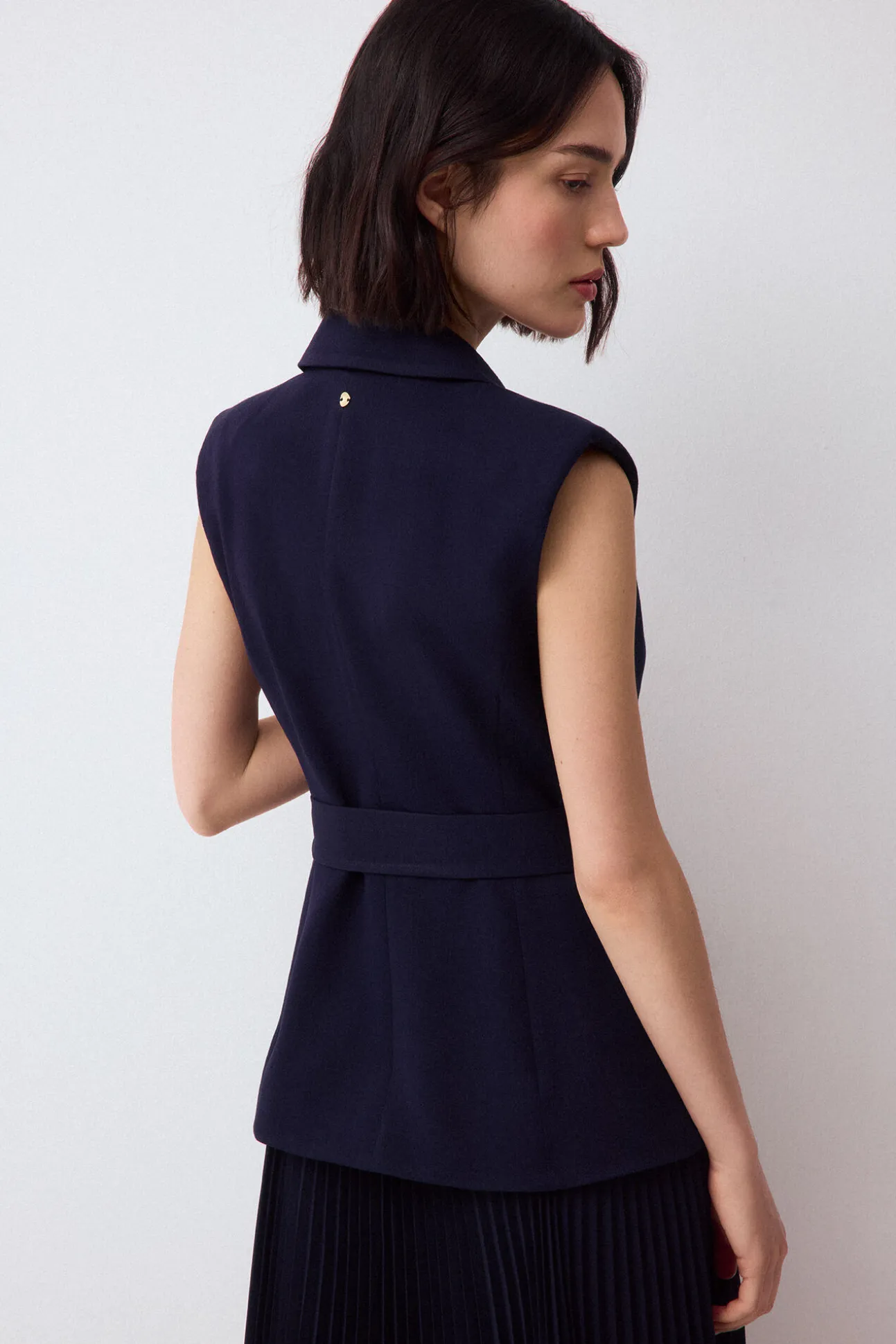 Vestido sastrero plisado