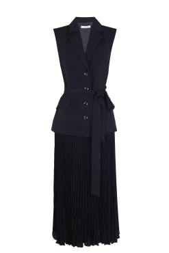 Vestido sastrero plisado