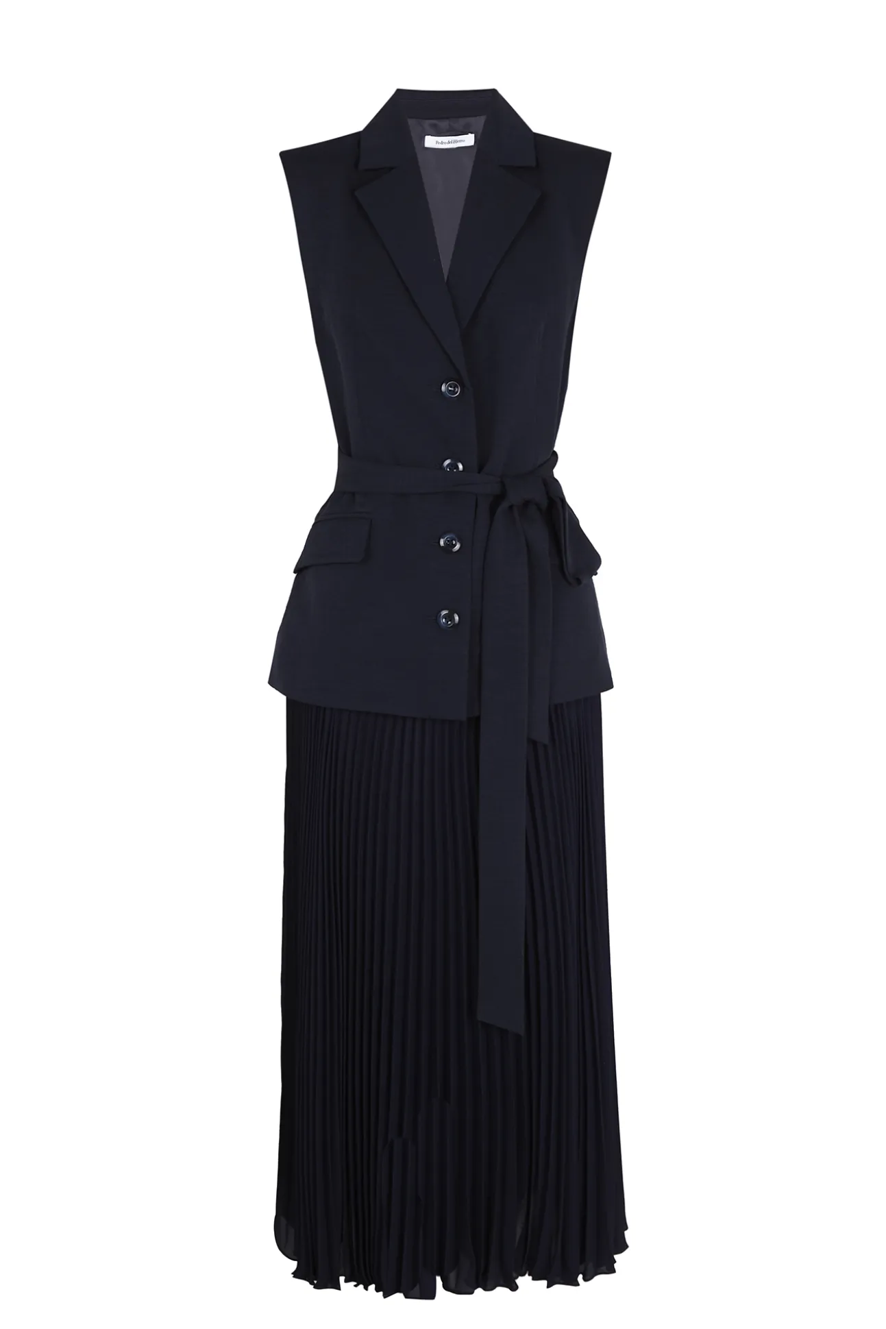 Vestido sastrero plisado