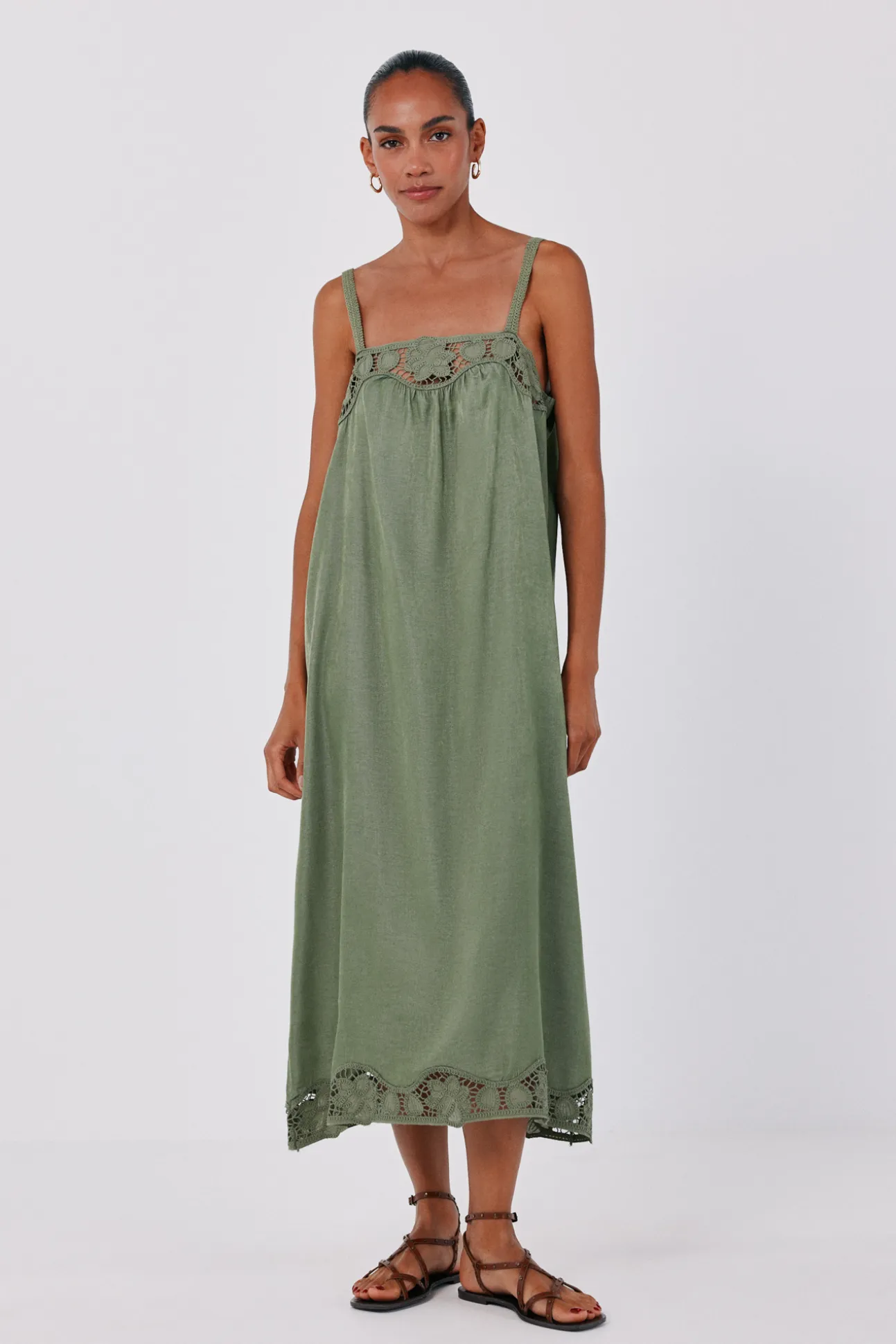Vestido satinado lencero