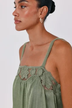 Vestido satinado lencero