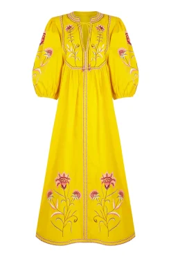 Vestido túnica bordados