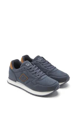 Zapatilla running efecto piel