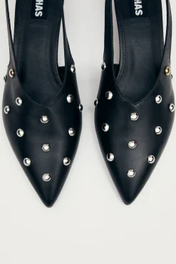 Zapatos de tacón de cuero Eros Studs